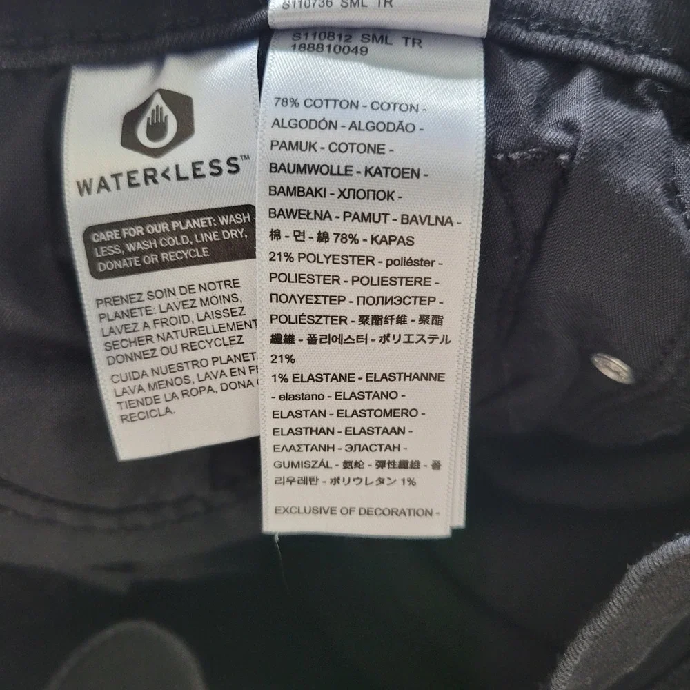 Levi's 8 Lot of 2 Classic Bootcut Jeans Black Mid‎ Rise Stretch Denim WaterLess